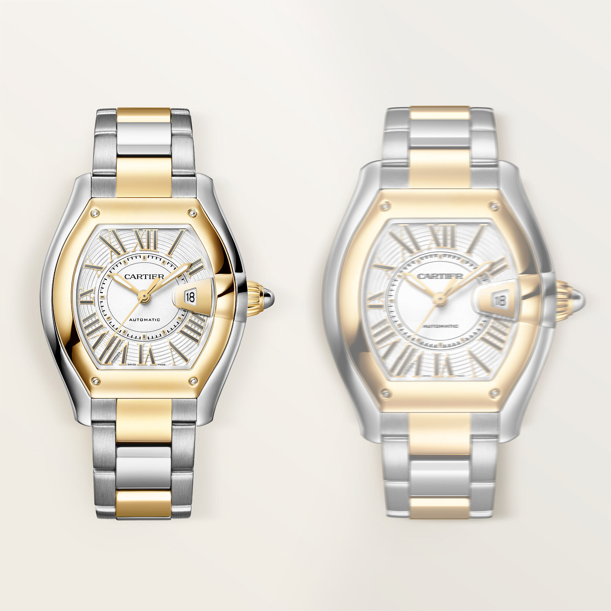 Cartier Roadster Medium Automatic 42 X 35 mm Yellow Gold and